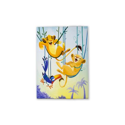 De Leeuwenkoning | Simba & Nala - Canvas - 70x50 cm