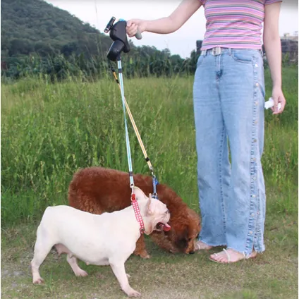 Pitt & Co.® Dubbele Honden Riem voor 2 Honden 3 Meter tot 20kg Verstelbaar 7