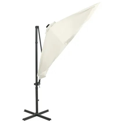 vidaXL Zweefparasol met paal en LED-verlichting 300 cm 5