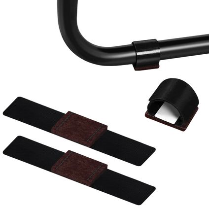 FLOOQ Protecteur de sol Roulettes - Sous-verres pour meubles - Antidérapant - Noir - 12 Pieces