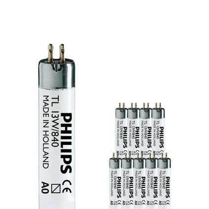 Voordeelpak 10x Philips MASTER Super 80 T5 Short 13W - 840 Koel Wit | 52cm