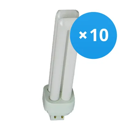 Voordeelpak 10x Osram Dulux D/E 18W 840 | Koel Wit - 4-Pin