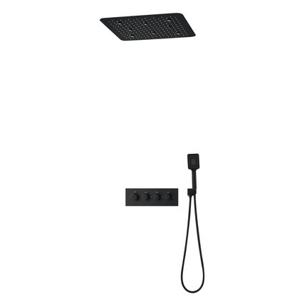 LED-plafondthermostaat - Zwart