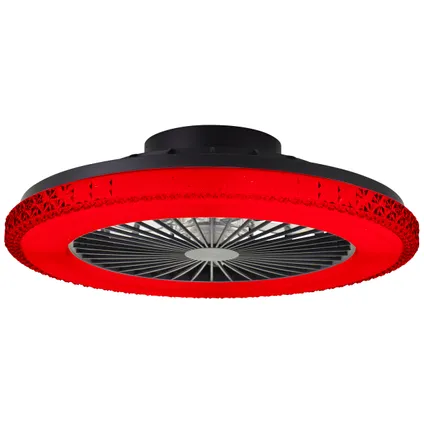 Ventilateur de plafond Brillant Badria noir CCT RGB 40W 8