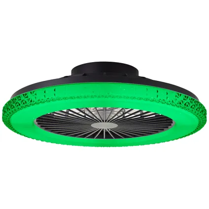 Ventilateur de plafond Brillant Badria noir CCT RGB 40W 10