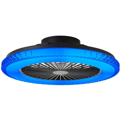 Ventilateur de plafond Brillant Badria noir CCT RGB 40W 11