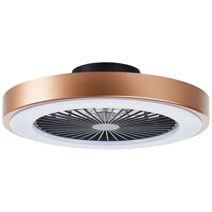 Ventilateur de plafond Brilliant Slimline doré noir ⌀49cm CCT RGB 40W 4