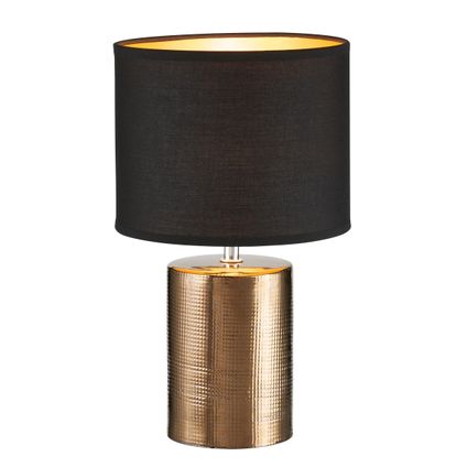 Fischer & Honsel tafellamp Bronz brons zwart ⌀20cm E14