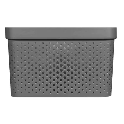 Curver Infinity Dots Recycled Boîte - 17L - lot de 3 - Anthracite 6