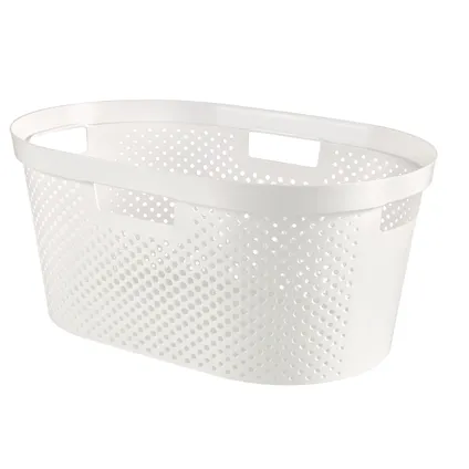 Curver Infinity Recycled Dots Wasmand - 40L - 2 stuks - Wit 5