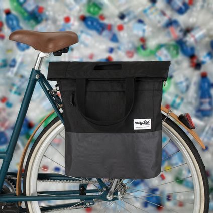 UrbanProof Urban Proof fietsshopper Recycled zwart/grijs