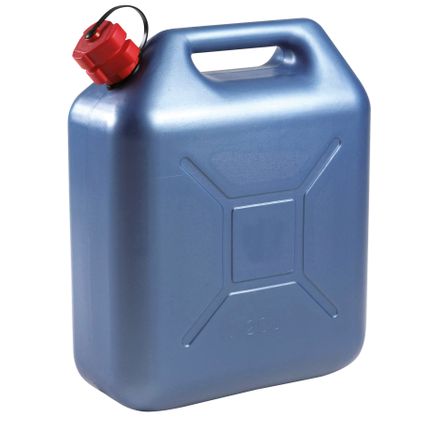 EDA Jerrycan - kunststof - blauw - voor brandstof - 20L