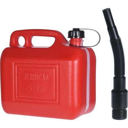 Rode brandstof jerrycan - 5 liter - met schenktuit