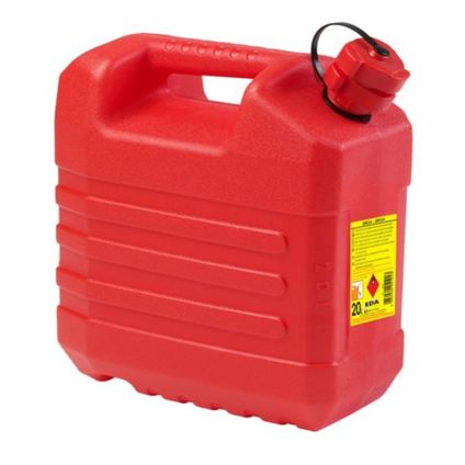 EDA Jerrycan - kunststof - rood - voor brandstof - 20L