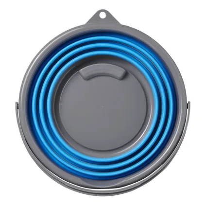 Pro Plus Emmer - blauw/grijs - kunststof - 10 liter - opvouwbaar 4