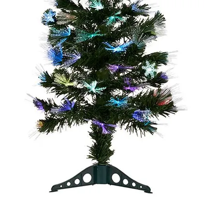 Krist + kunstkerstboom - fiber optic - met LED verlichting - ⌀35cm - ↕90cm 3