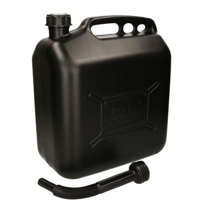 Dunlop Jerrycan / benzinetank brandstof - 20 liter - zwart