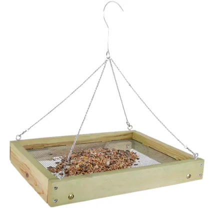 Esschert Design Vogelvoedertafel - staand en hangend - hout - 35 cm 3