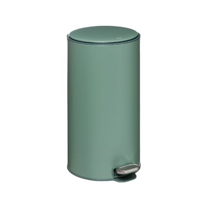 5Five Prullenbak/pedaalemmer - groen - metaal - 30 liter - 62 cm