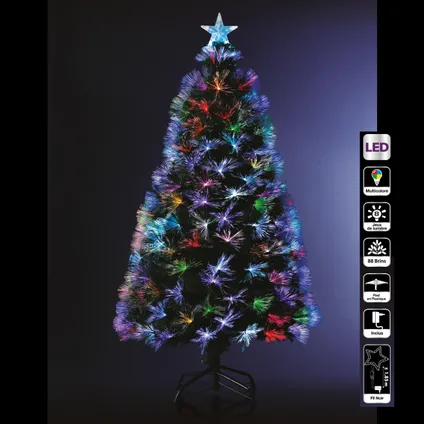 Feeric lights and christmas - fiber boompje - 90 cm - gekleurd 2