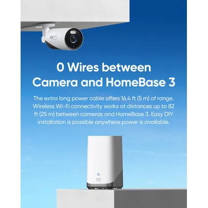 Caméra de surveillance extérieure Eufy E330 + Homebase 3 - 1TB HDD 4 pièces 5