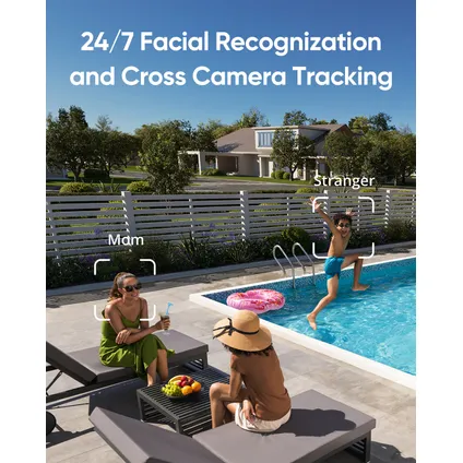 Eufy outdoor beveiligingscamera E330 + Homebase 3 - 1TB HDD 4 st 8