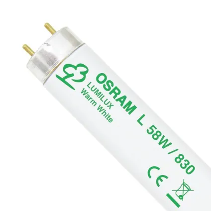 Osram T8 Lumilux 58W - 830 Warm Wit | 150cm