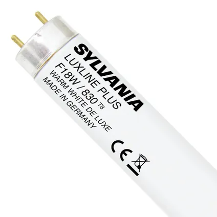 Sylvania Luxline Plus T8 18W - 830 Warm Wit | 60cm 2