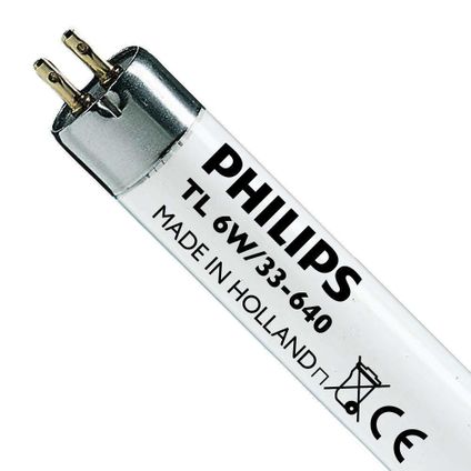Philips T5 Short 6W - 640 Koel Wit | 21cm