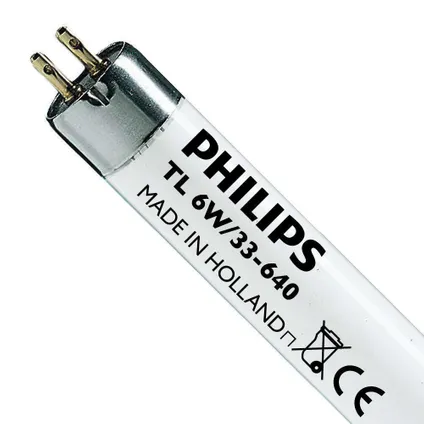 Philips T5 Short 6W - 640 Koel Wit | 21cm 2