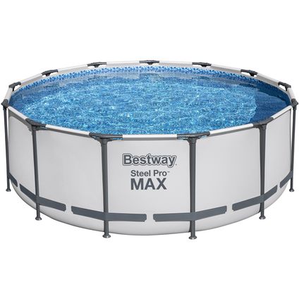Ensemble de piscine Bestway Steel Pro Max 396 gris clair