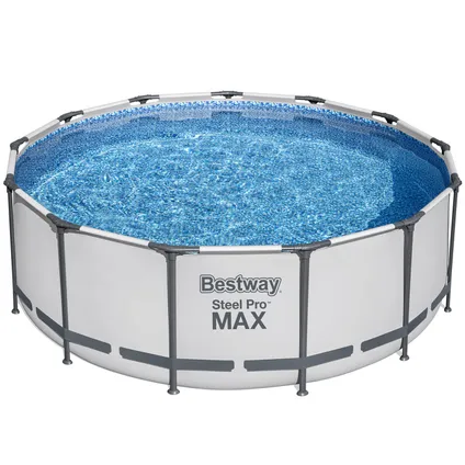 Ensemble de piscine Bestway Steel Pro Max 396 gris clair 6