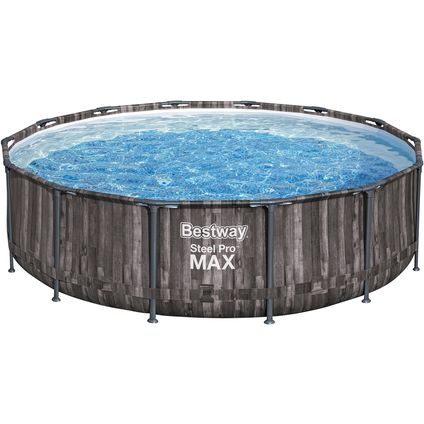 Bestway pool set Steel Pro Max 427 wood look
