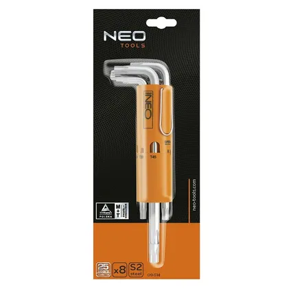 Neo-Tools Torx Pin Pin Set T10 - T50 (Set 8 pièces) 2