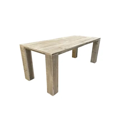 Wood4you - table de jardin Chicago Échafaudage bois 220Lx78Hx90D cm