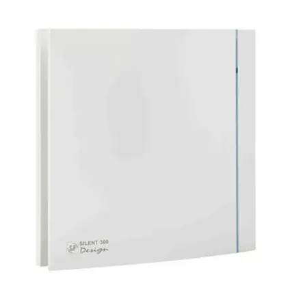 Soler & Palau Silent Design 100CHZ ventilateur de salle de bain 85m³ hygro - Blanc