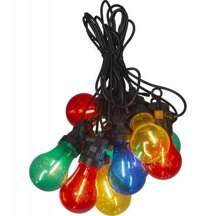 Feestverlichting 405cm met 10 lampjes -Multicolor (RGB)