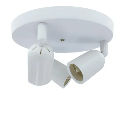 Drievoudig Plafondspot armatuur - Kantoorlamp - LOCASTE - Voor 3x GU10 lampjes - Wit 2