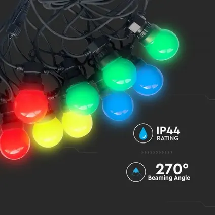 LED Prikkabel | 10M | 20 lampen | Multicolor (RGB) 3