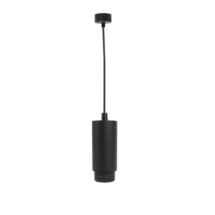 Hangarmatuur - plafondlamp - OBERON - met verstelbare lens - voor GU10 lampjes - Aluminium - ⌀5,5cm