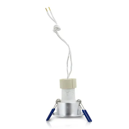 LED Mini inbouwspot Troy -Rond RVS Look -Extra Warm Wit -Niet Dimbaar -3.4W -Integral LED 4