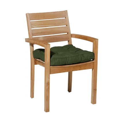 Coussin de chaise Madison Florance Panama 47x47cm - vert 3