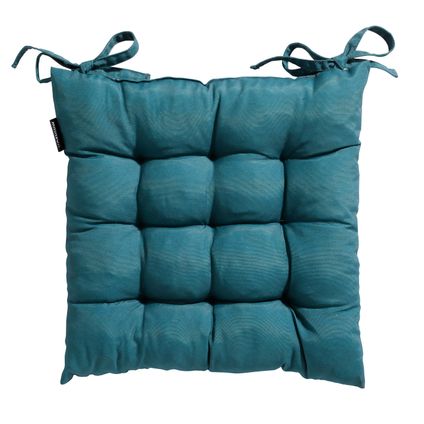 Coussin de chaise Madison Panama 46x46cm - bleu mer