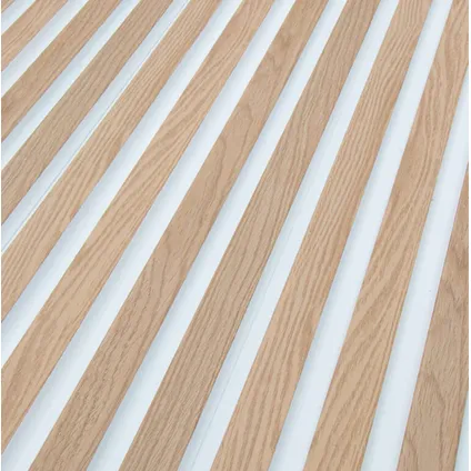 Lattenwand - PVC - Wandpaneel - Eiken Wit - White Light Brown - 64cmx290cm 2