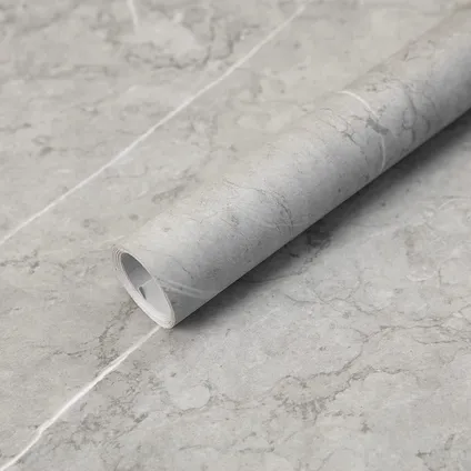 Papier peint auto-adhésif - Vinyle - Aspect marbre - Gris - Marbre gris - Brillant - Marmo Grigio - 60cmx10m