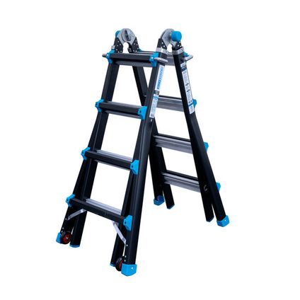 Eurostairs Vouwladder - Professionele ladder - 4x4 sporten - 33 posities