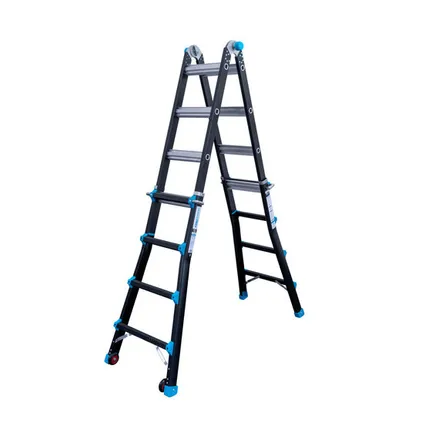 Eurostairs Vouwladder - Professionele ladder - 4x4 sporten - 33 posities 2