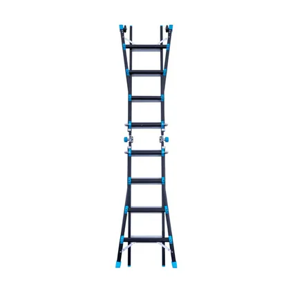 Eurostairs Vouwladder - Professionele ladder - 4x4 sporten - 33 posities 6