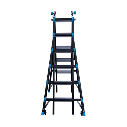 Eurostairs Vouwladder - Professionele ladder - 4x6 sporten - 33 posities 4