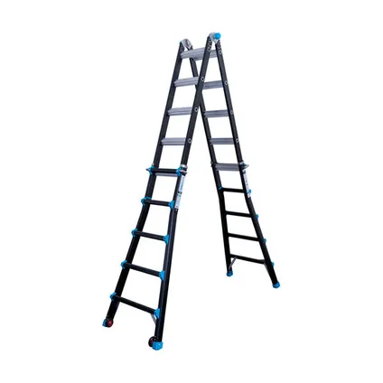 Eurostairs Vouwladder - Professionele ladder - 4x5 sporten - 33 posities 2